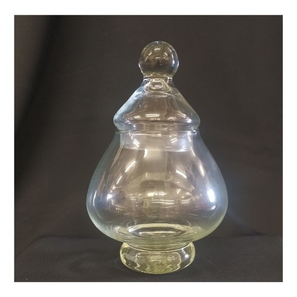 Poutiche vetro.Diam 10cm H15,5cm Apertura 5,8cm