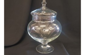 Poutiche vetro.Diam 18cm H 26cm Apertura 12,5cm