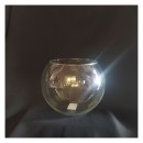 Sfera vetro trasparente Diam.16cm  H13cm Apertura 11.5cm