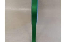Nastro doppio raso VERDE SMERALDO.MM16 MT50 MADE IN ITALY