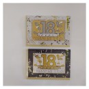 Biglietti auguri portasoldi 18° compleanno.ASS.2 MIS.12X17CM