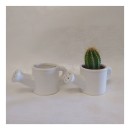 Portapiante annaffiatoio ceramica lucida.MIS.14X H6,5