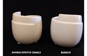 Portavaso ceramica lucida.DIAM.7 H8CM