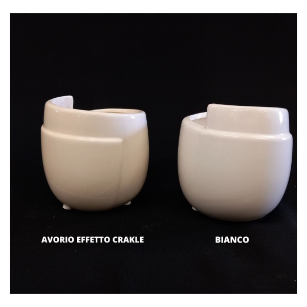 Portavaso ceramica lucida.DIAM.7 H8CM