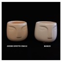 Portavaso ceramica lucida,viso.DIAM7 H7CM