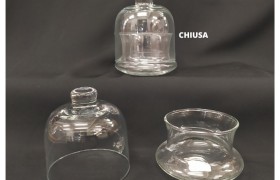 Poutiche vetro.Diam.9cm  h11cm