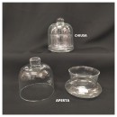 Poutiche vetro.Diam.9cm  h11cm