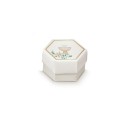 Scatola esagonale in cartoncino PRIMA COMUNIONE.Mis.6x4cm