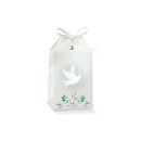 Scatola tag in cartoncino SANTA CRESIMA Mis.5,5x3,5 H10cm