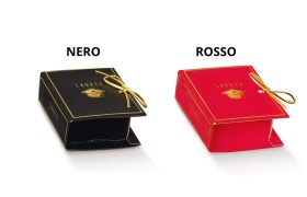 Scatola LAUREA forma libro in cartoncino.Mis.7x6 H 3cm