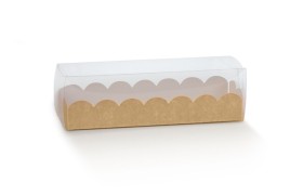 Astuccio pvc e cartoncino avana.Mis.16X5 H5cm