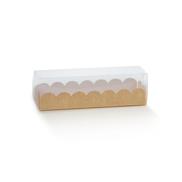 Astuccio pvc e cartoncino avana.Mis.16X5 H5cm