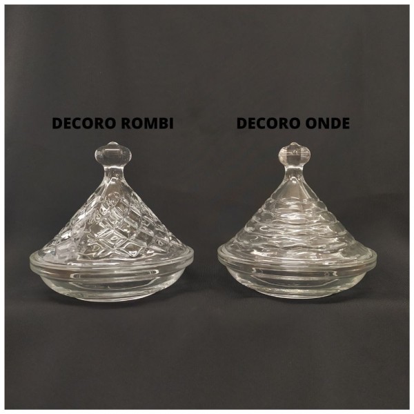 Contenitore vetro.DIAM.12,5 H12CM
