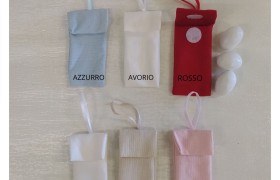 Bustina tessuto da appendere.MIS.3,5X H7,5CM