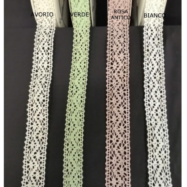 Nastro pizzo tombolo.MM22 MT15