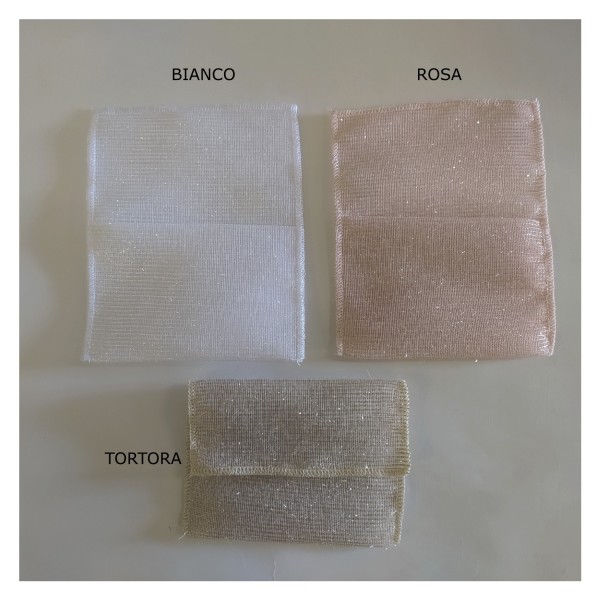 Bustina rete laminato.MIS.11,5X H14CM (aperta) H8CM (chiusa)