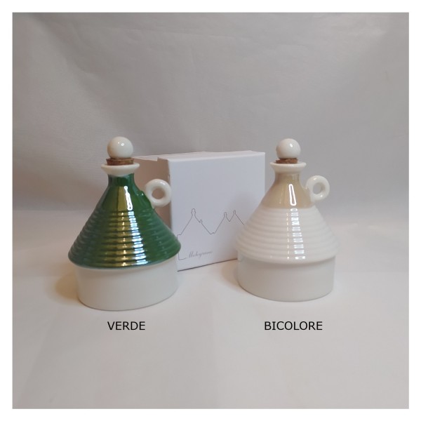 Oliera ceramica lucida ,scatola compresa.MIS.6,5XH10CM
