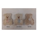 Orso cotone con adesivo.H 5,5CM