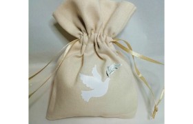 Sacchetto cotone beige CRESIMA.MIS.10X14CM
