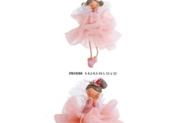 Fatina resina gonna tulle con gambe corda .Ass.2 H 10CM