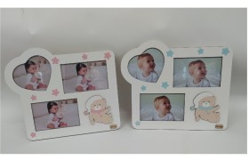 P/multiplo in legno.MIS.12X8 CM (rettangolare) 9x9 CM (cuore) MIS.TOTALE 29,5X26 CM