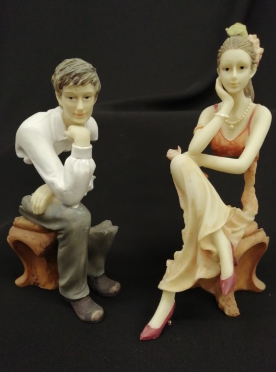 Soggetti resina "fantasmi".H 14/15CM