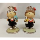 Bimbi resina laureati..H 6,5CM