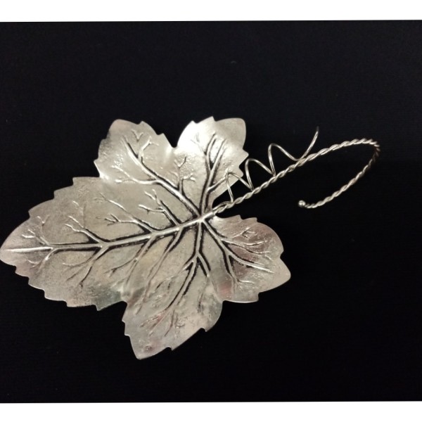 Portacandele ricoperto argento.MIS.9X9 MADE IN ITALY