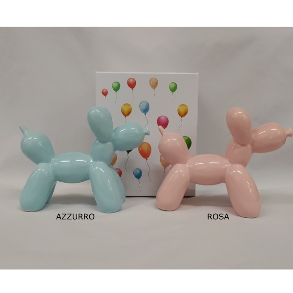 Cane in porcellana ,scatola compresa.MIS.17X H15CM