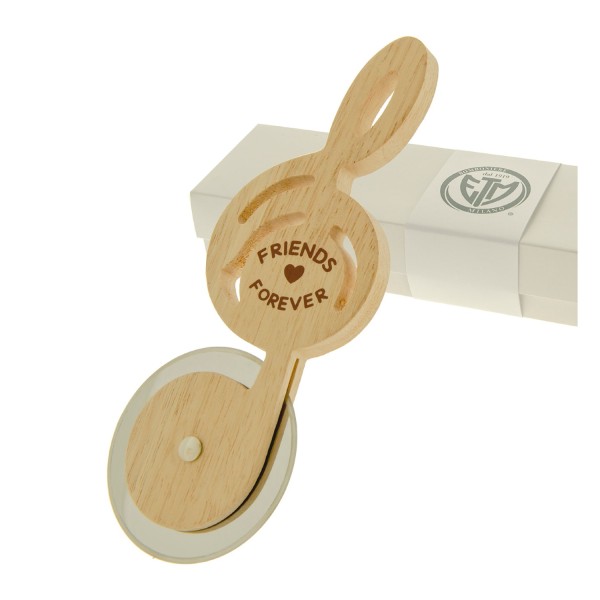 Tagliapizza chiave di violino legno,scatola compresa.CM18