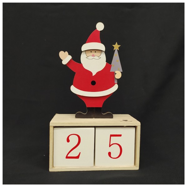Calendario avvento in legno.Mis.11,5x6 H20