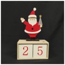 Calendario avvento in legno.Mis.11,5x6 H20