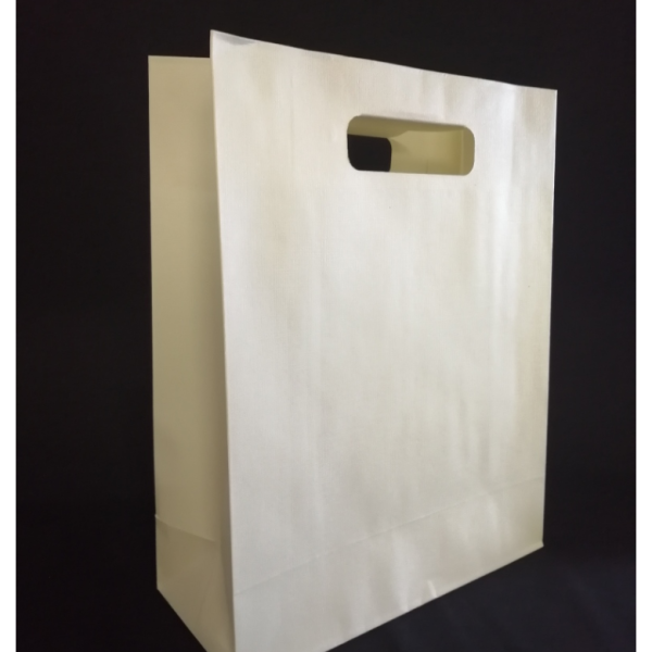 Shopper colore avorio MIS.31x12 H38CM