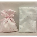 Sacchetto "Cloe" in raso con velo pois.MIS.10x14 CM