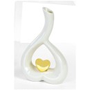 Vaso cuore porcellana MIS.11,5x5 H18CM scatola compresa.