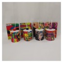 Bottiglia profumatore in ceramica stile naif.MIS10,2x10,2 H14CM scatola compresa