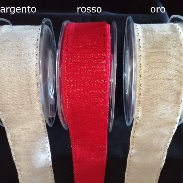 Nastro lurex impunturato.MM.40 MT.20