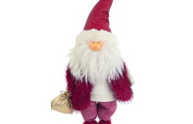 Babbo Natale tessuto bordeaux CM 62