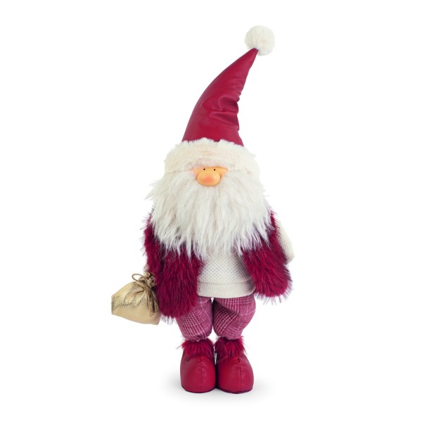 Babbo Natale tessuto bordeaux CM 62