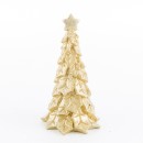 Albero in resina oro. CM 7.5x7.5 H 14
