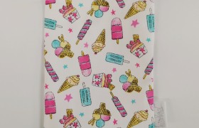 Sacchetto tessuto stampa gelati.CM10x14