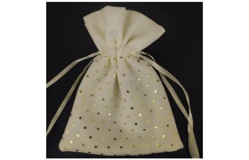 Sacchetto pois laminato oro . CM 9x12