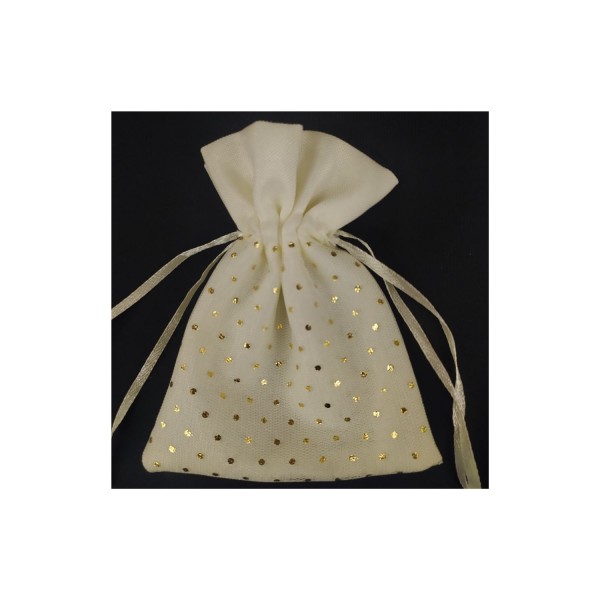 Sacchetto pois laminato oro . CM 9x12