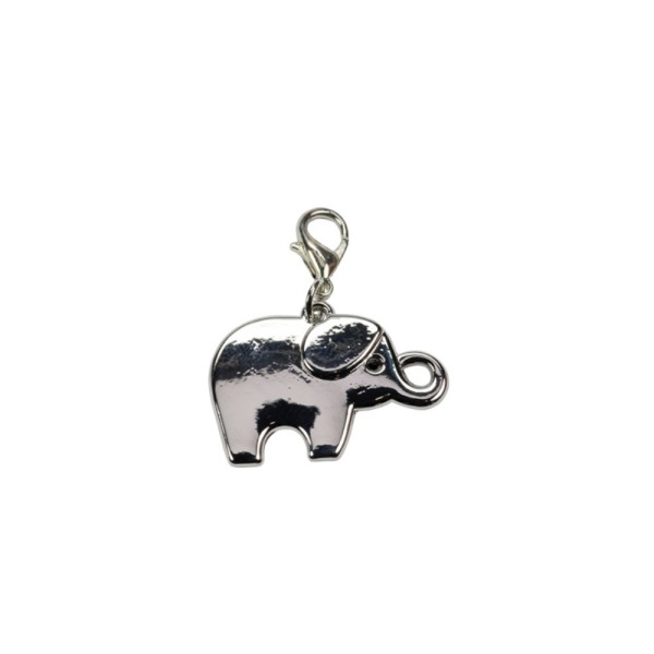 Charms elefantino in metallo. CM 3x2