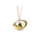 Profumatore globo resina e plexiglass con dettagli oro. CM 6