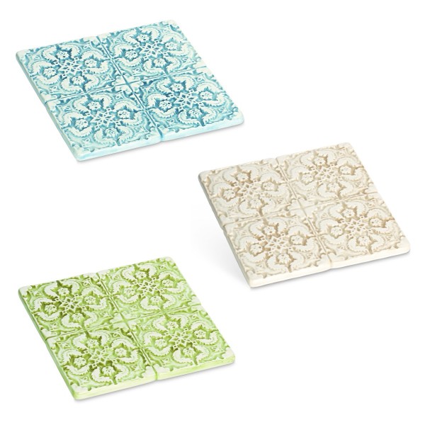 Sottopentola ceramica con decoro maioliche