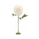 Rosa bianca lattice con stelo D.30 H.77