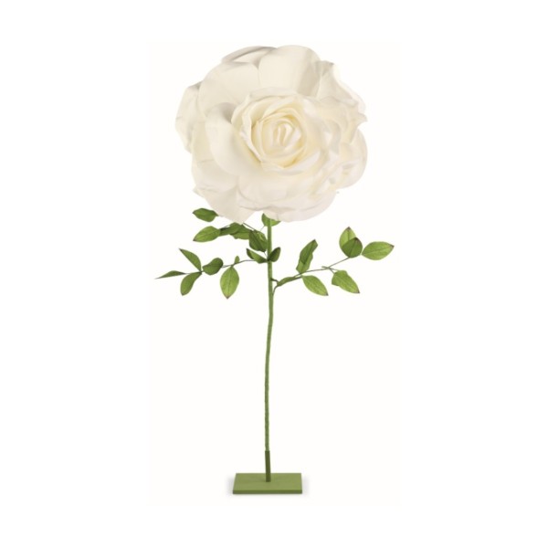 Rosa bianca lattice con stelo D.70 H.159
