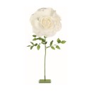 Rosa bianca lattice con stelo D.70 H.159