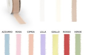 Nastro chiffon organza sfrangiato. MM 30 MT 25